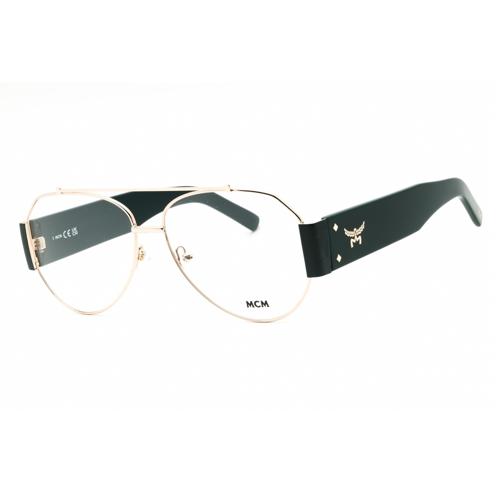 NWT MCM MW5001-32A Gold Aviator 58mm Eyeglasses